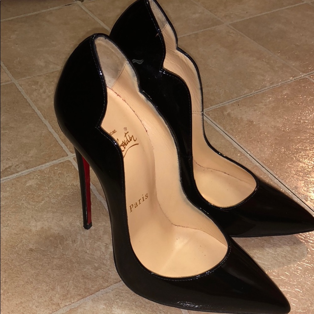 Christian Louboutin Black Hot Chick 130mm pump